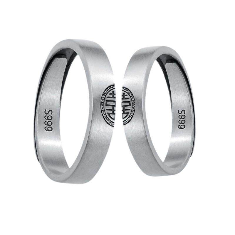 Couple Rings Sterling New Chinese Style Wedding Gift Boyfriend Girlfriend
