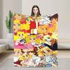 Candy Candy And Terry Anime Blanket  Warm Soft Funny Plush Bedding Throws For Couch Bed Travel Flannel Bedspread Bed Cover