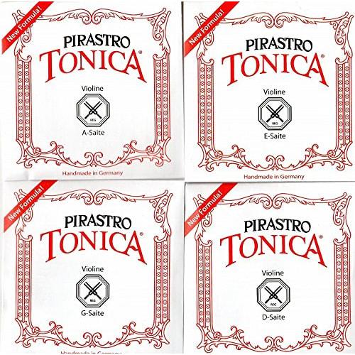 

PIRASTRO TONICA 4/4 Violin Strings, Set of 4 (E String: Ball #3127 Silvery)