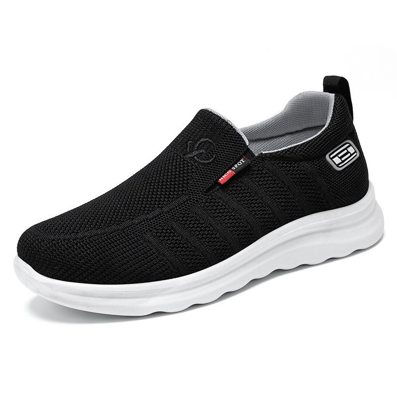 Shoes Men's Casual Shoes Versatile Men's Shoes Lazy One-pedal Single Shoes Flying Woven Old Beijing Cloth Shoes