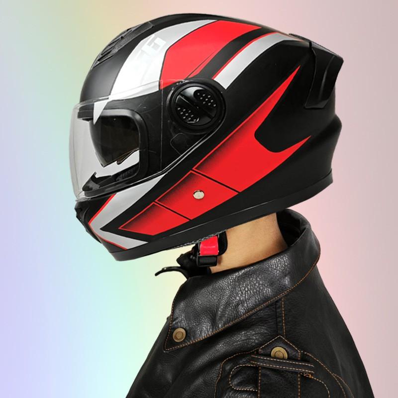 Dual Lens Full Face Helmet Electric Scooter Universal Men Women All Seasons Safety With Neck Warmer