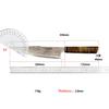 8 Inch Chef Knife 73-layers Tricolour Copper Damasus Steel Slicing Vegetables Cleaver Meat Japanese Kitchen Knives Wood Handle
