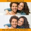 Personalised Photo Custom Painting by Numbers For Adults Oil Picture Acrylic Paint By Number Kits On Canvas Personality Gift