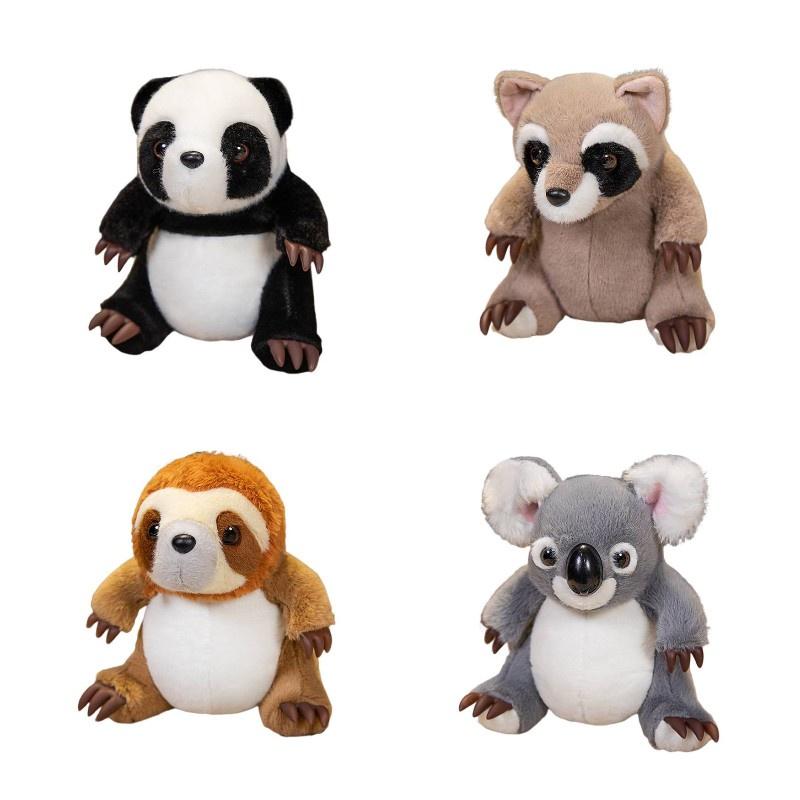 Weiche und kuschelige Panda-, Koala-, Waschbär- und Faultier-Plüschtiere für Mädchen Perfektes Geschenk!