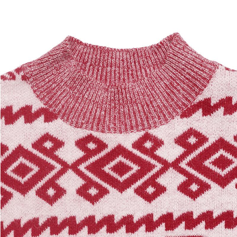 YYFS Damskie modne swetry z długim rękawem i okrągłym dekoltem na jesień i zimę