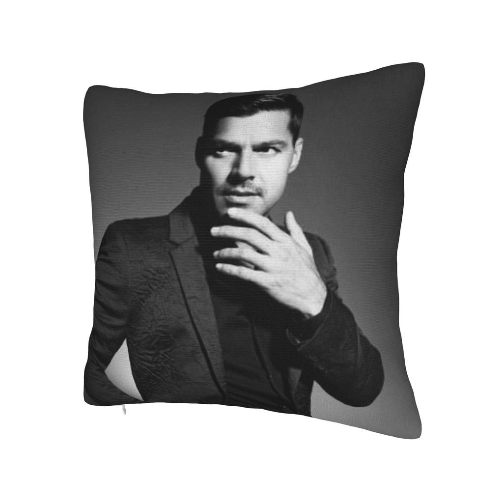 R-Ricky Martin Kissenbezug Grafischer Kissenbezug Lustiger Kissenbezug für Sofa Auto Heimdekoration