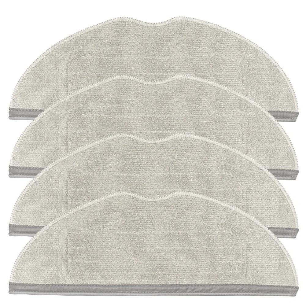 Replacement Mop Cloth and Wiper Blade Set for Dreame D20 D20 Pro Plus Robot Vacuum Cleaner Designed for Easy Maintenance