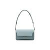 Trunk Simple Solid Color Adjustable Shoulder Strap Calfskin Crossbody Bag Women Bags Light-Blue SBMP0121U0LV520Z602B
