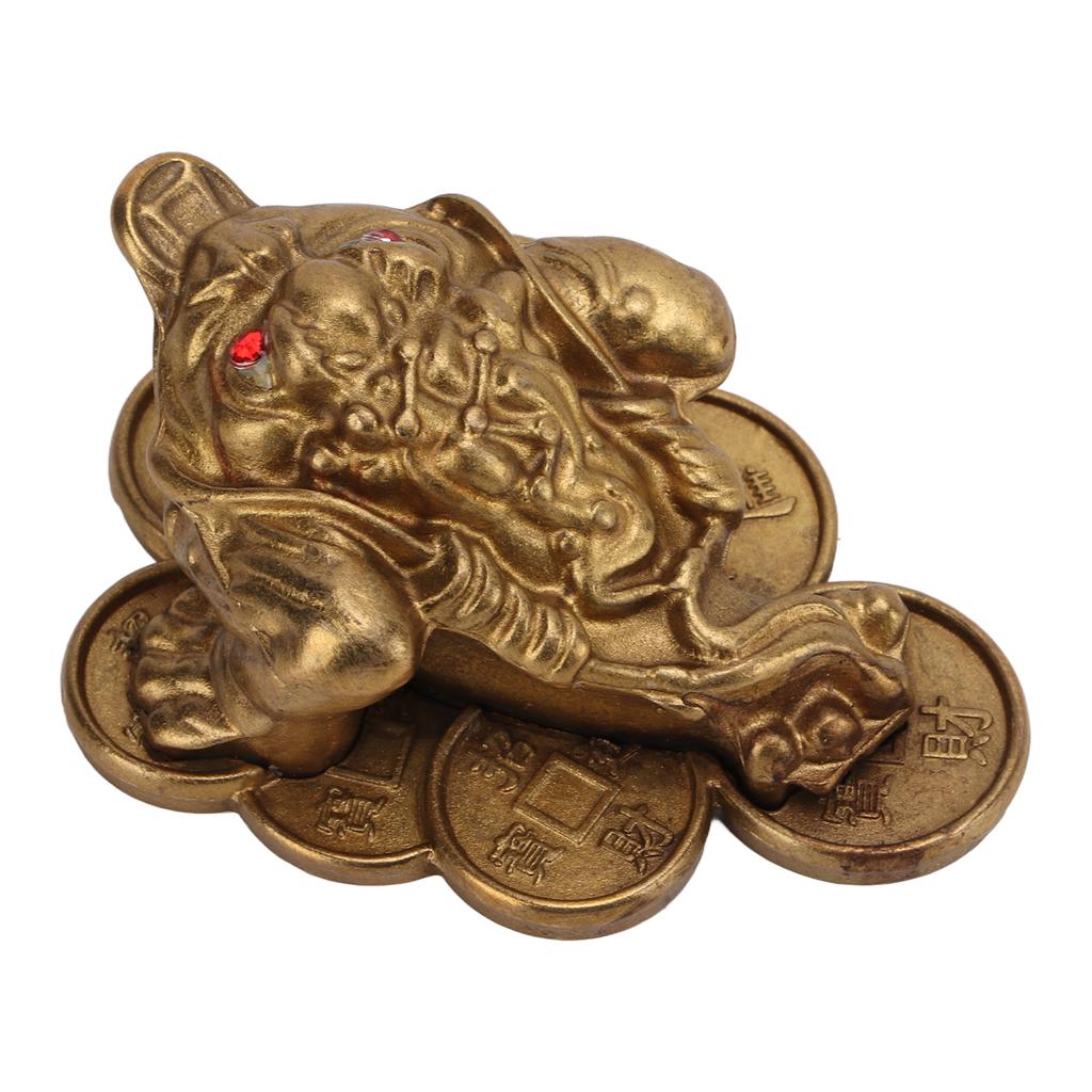 Brass Ornaments Frogs Shape Auspicious Mean Bring Luck Money Drawing Living Room Decoration