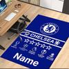 Kobercový koberec s potiskem Chelsea Football Club na míru s jménem Pro kancelářskou židli Obývací pokoj Ložnice Kuchyňská místnost Dekorace Dárky