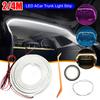 LED Car Trunk Light Strip 2/4M No Drilling Dynamic Flowing Light Strip Car Trunk Ambient Lighting Strip for Truck Trunk Decor