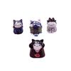 Small Size 8-piece Cat Figure Set Pvc Material 3cm Non-assembled Characters Collection