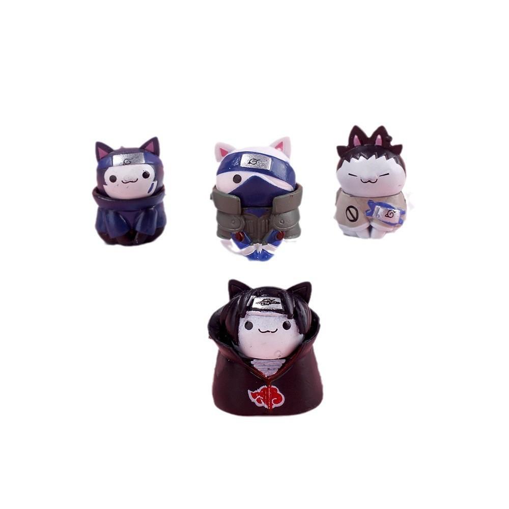 Small Size 8-piece Cat Figure Set Pvc Material 3cm Non-assembled Characters Collection