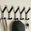 4/5/6/10 Pcs Wall Mounted Coat Hook Heavy Duty Door Hook Universal Towel  Hanging Hook  Wall Mounted