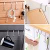 Stainless Steel Bedside Cabinet Door Dormitory Double Hook S-Shaped Hook To Hang Clothes Bathroom Kitchen Hanger Behind The Door