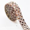 1Yard Rhinestone Ribbons Self Adhesive Diamond Sticker Crystal Tape Bling Crystal Rhinestone Strips for DIY Crafts Decorations