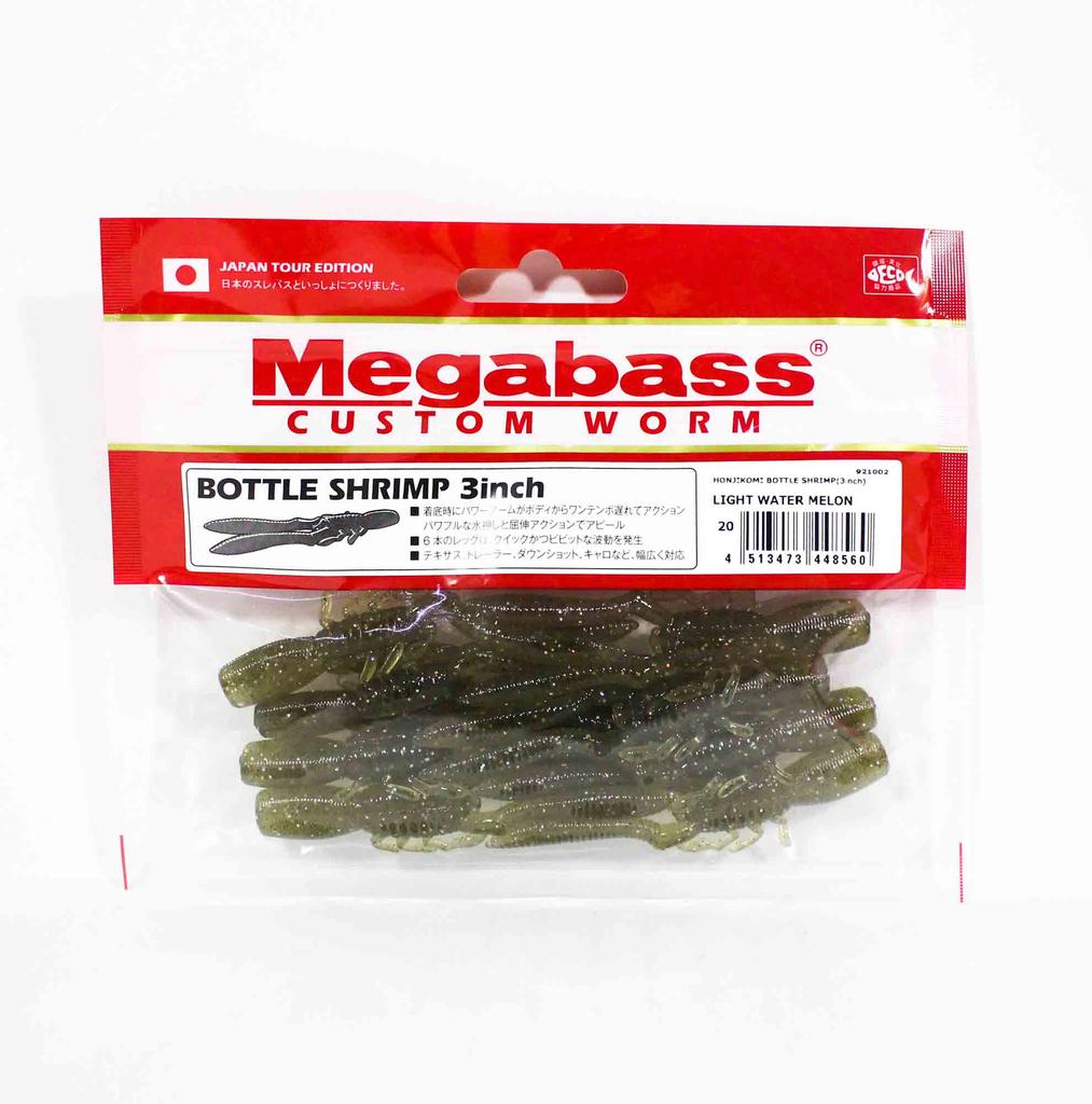Megabass Soft Lure Bottle Shrimp 3 Inches Light Watermelon (8560)