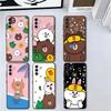 Cartoon Bear B-Browns C-Conys Soft Phone Case for Samsung A17 A37 A57 A16 A26 A36 A56 A15 A25 A35 A55 A14 A24 A34 A54 A13 A23 A3