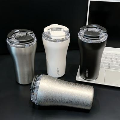 New Fashionable Double Drink Stainless Steel Coffee Cup Men's and Women's Water Cup Simple Accompanying Cup Cup