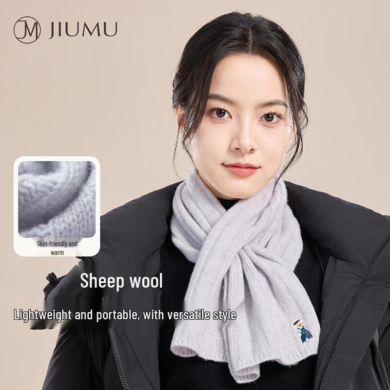 JIUMU Women's Thickened Wool Scarf WY205