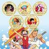 Collection Coin Set Cartoon Anime Luffy Roronoa Zoro Ace Usopp Letter Metal Circular Commemorative Coin Toy Gifts