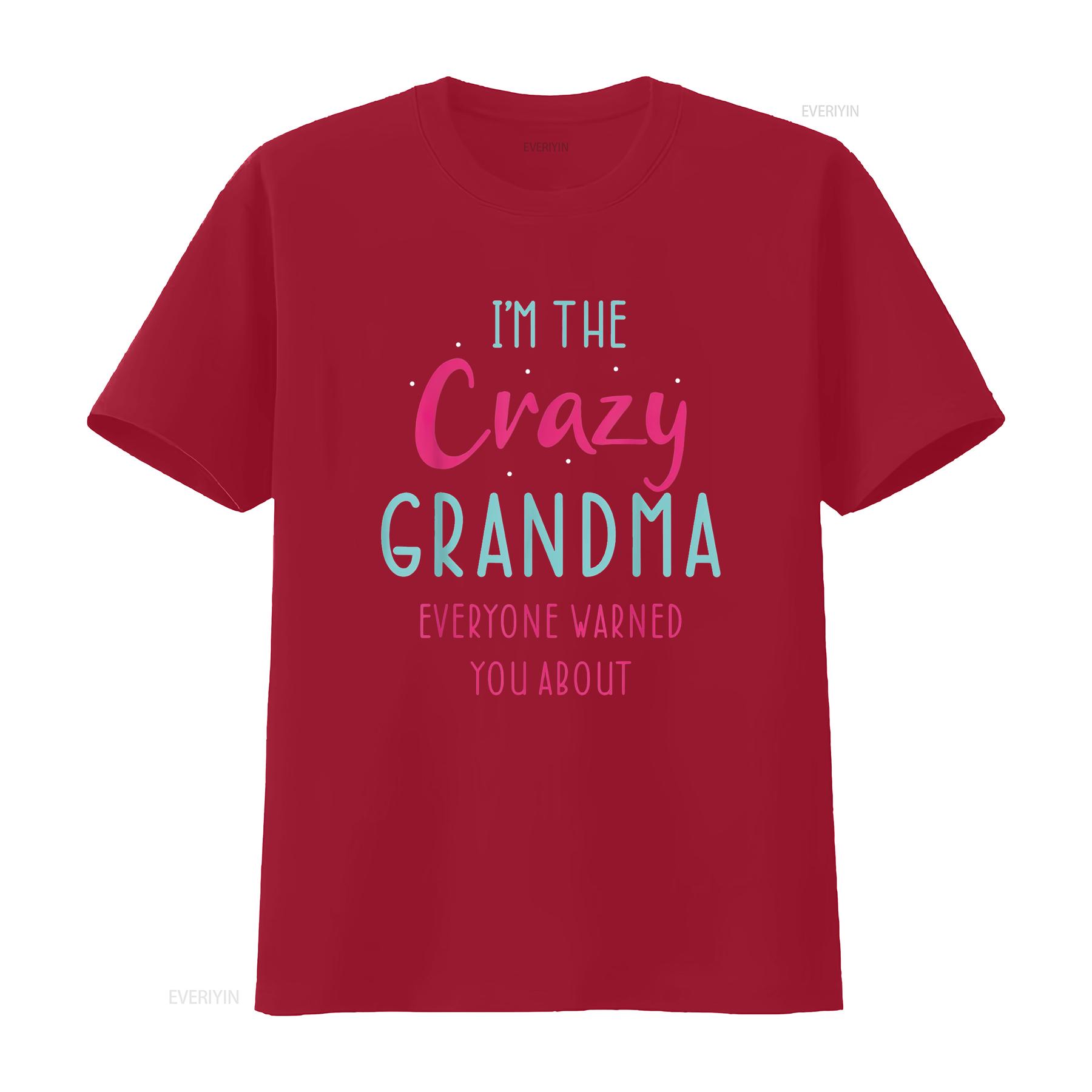 Funny Grandmother Novelty For Crazy Grandma T Shirt vintage Washed Top For Everyday Wear Stylish streetwear Casual graphic S