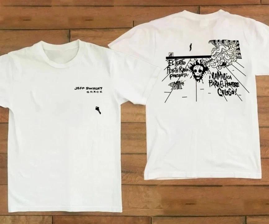 Jeff Buckley Music Star Heavy Cotton All Size Unisex White 2 Sides S
