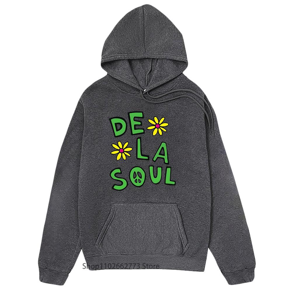 Beautiful Dela Hoodies  Anime De La Soul Sweatshirt Long Sleeve Clothes Men/women Cute Manga Pullover Hight Street