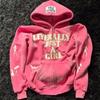 American Y2K Hip Hop Alphabet Embroidered Hoodie Personalized Street Men's and Women's Loose Zipper Cardigan Top