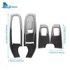 Real Soft Carbon Fiber Sticker For Subaru Crosstrek Impreza 2024 2025 2026 Car Door Window Button Frame Interior Accessories