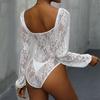 Frühling und Sommer Damen Jumpsuit Slim One Piece Sexy Hottie Lace Splicing Bodysuit