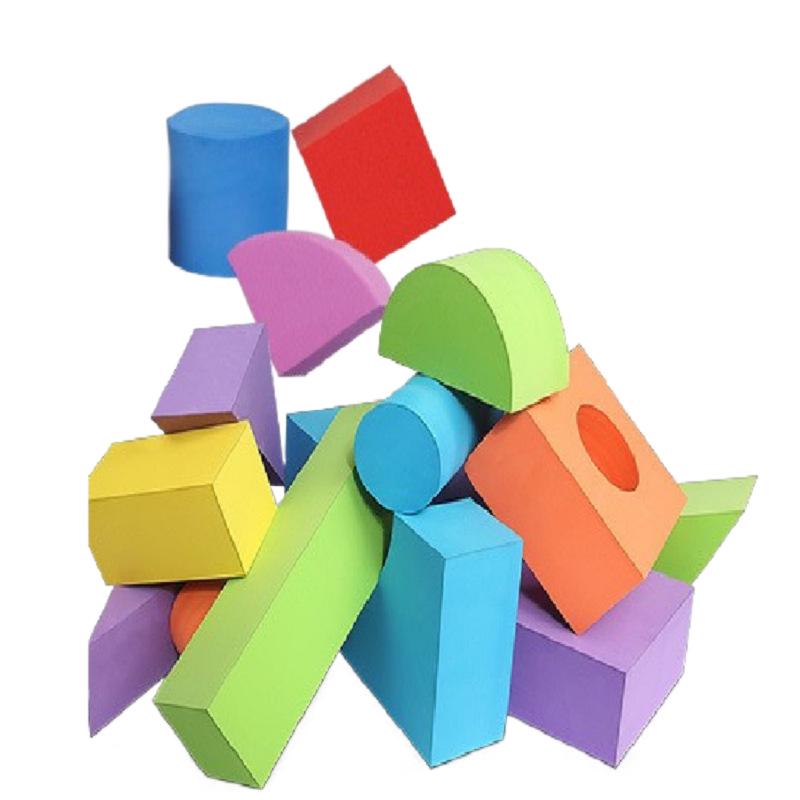 EVA Foam Building Blocks for Kids – Soft, Creative Early Education Toys, 3.5cm Thick, 46 Pieces