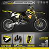 PowerZone Custom Team Motorcycle Graphic Decal Stickers Kit For SUZUKI RM250 2001-2012 RM125 250cc Name Number Custom