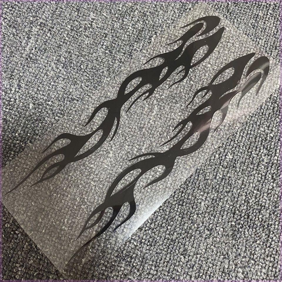 

Наклейка Радужное Пламя Декоративные Наклейки Для Автомобилей Мотоциклов Электровелосипедов Цветные Наклейки Пламя Украшение Транспортного Средства 24cm чёрный