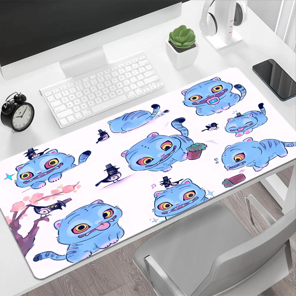 Colorful Girls Neon Lights Large Mouse Pad Desk Mat HD Print Desk Pad Non-Slip Rubber Bottom Office Desk Accessory