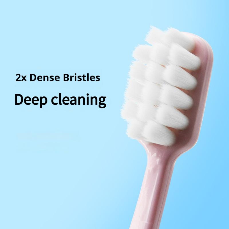 4Pcs Toothbrushes Soft Bristles Premium Toothbrush Gum Protection Adult Wide Head Couple Household Toothbrushes