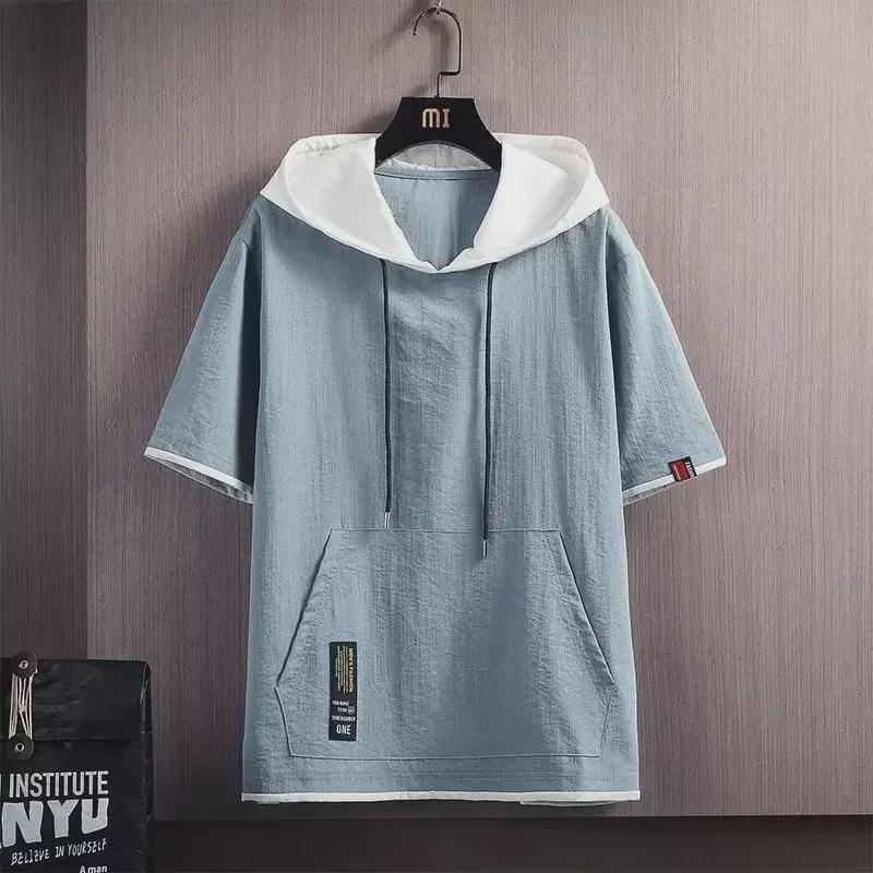 Pánské oversized tričko s kapucí v hongkongském stylu – módní trend léta 2024