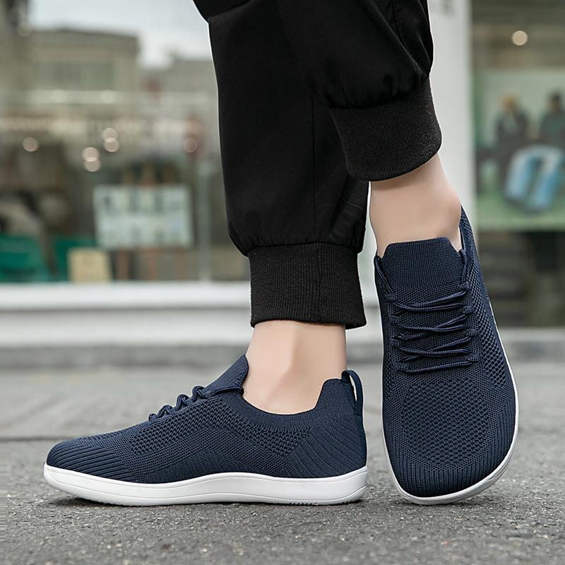 Fashion Men's Barefoot Shoes Lightweight Flat Bottom Non Slip Women's Mesh Soft Bottom Outdoor Walking Fashion Casual Sneakers Shoes