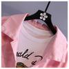 Women's White Denim Jacket - 2024 Spring/Autumn Korean Style, Versatile & Petite Friendly Casual Top