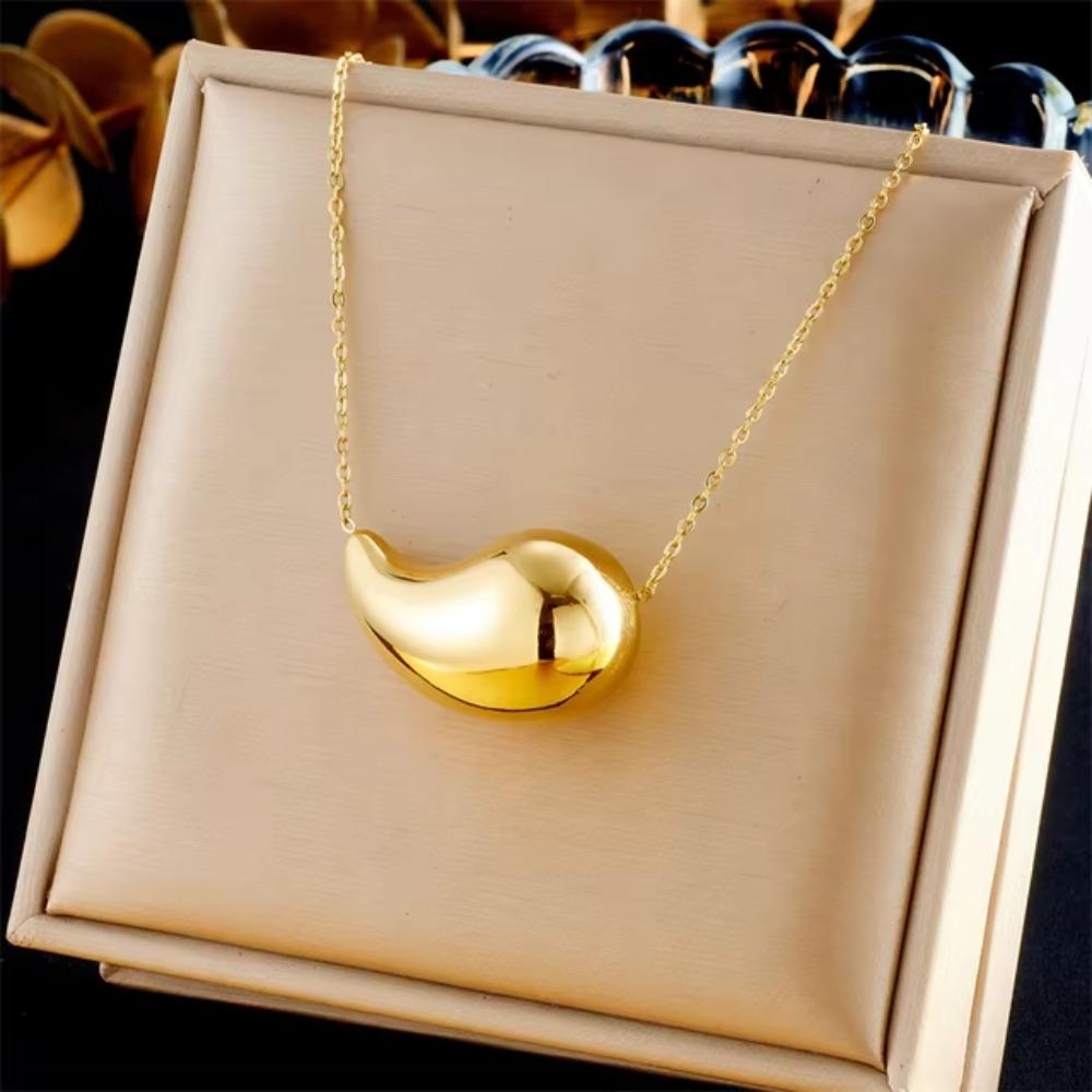 

Браслет из нержавеющей стали, креативные серьги в форме капли, новое ожерелье с подвеской A