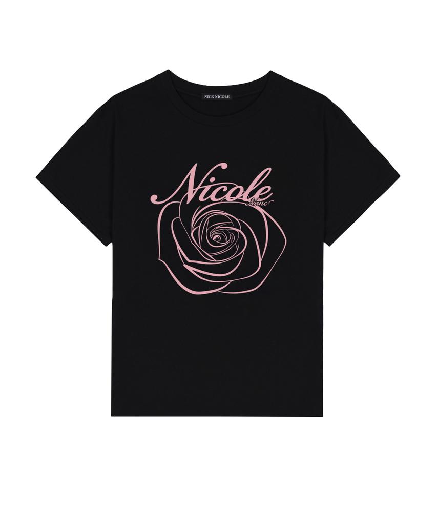 Nigaennikol Nicole Rose Sleeve Top_Black Pink