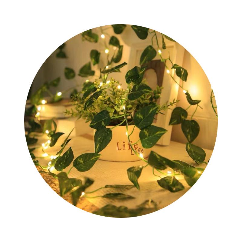 LED Pothos String Lights: Greenery Light Strip for Bedroom & Table Decoration