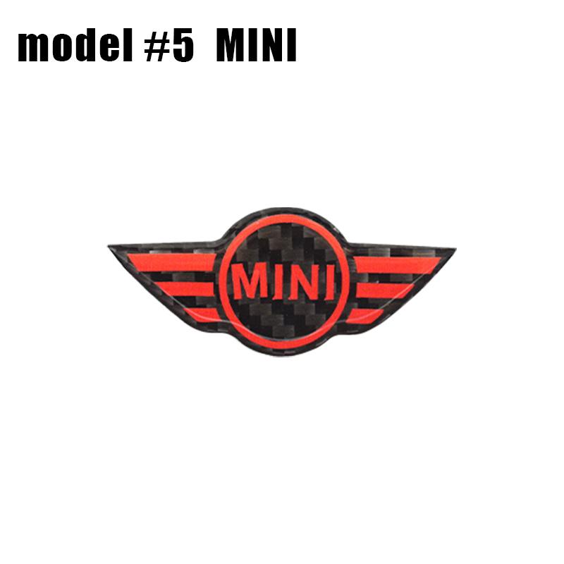 1Pcs Car Styling Steering Wheel Emblem Badge Stickers For MINI Cooper One S JCW Countryman R50 R52 R53 R55 R56 F54 F55 F56 F60