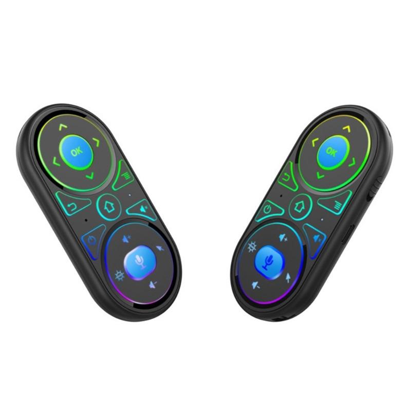 Intelligent Backlight 2.4G Gyro Air Mouse IR Learning Voice Search for Smart TV Projector Computer TV Box