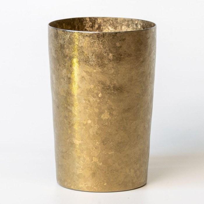 HORIE Titanium Double Wall Tumbler Kamoyaki Light 270ml, Gold