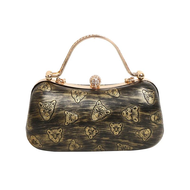 

Роскошная кожаная сумка-клатч для женщин с бриллиантами, женская сумка, многослойная, через плечо, модная, с принтом