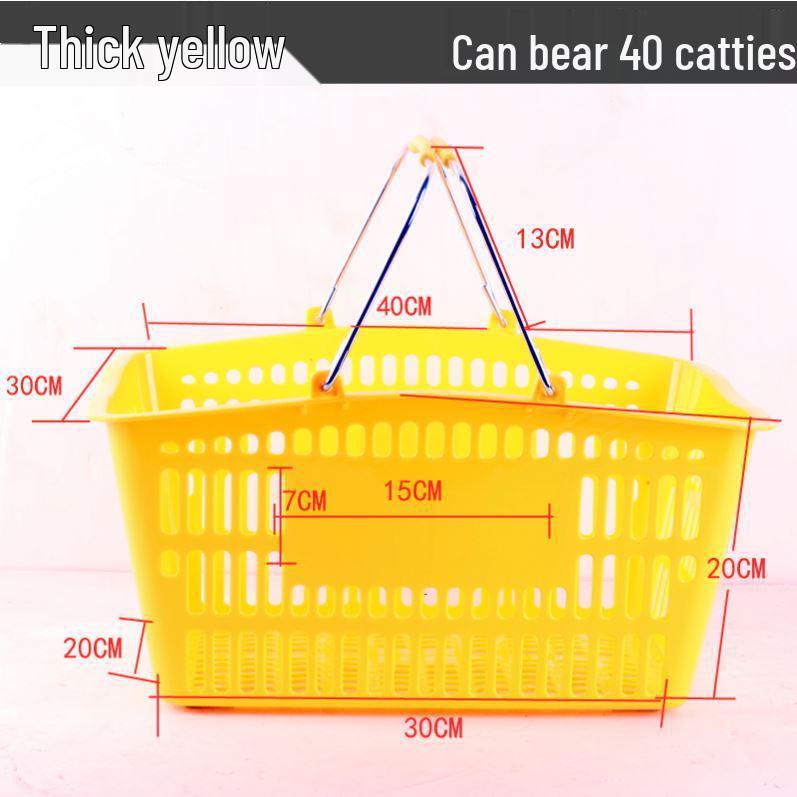Sturdy Handheld Shopping Basket for Supermarkets and Convenience Stores