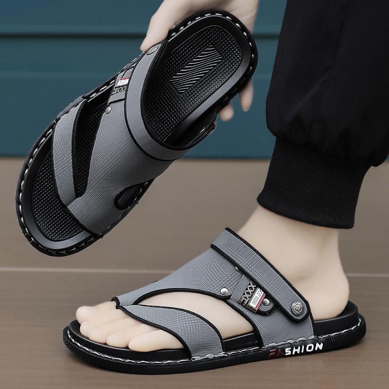 Summer Mens Breathable Soft Sole Sandals Comfortable Open Toe Design Slippers High Quality Outdoor Beach Leisure Work Men Shoes