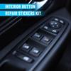 Window Switch Button Trim Cover Sticker Compatible for Mercedes Benz A B C E G GLA CLA GLK GL ML GLE Class, Interior Door Armrest Window Switch