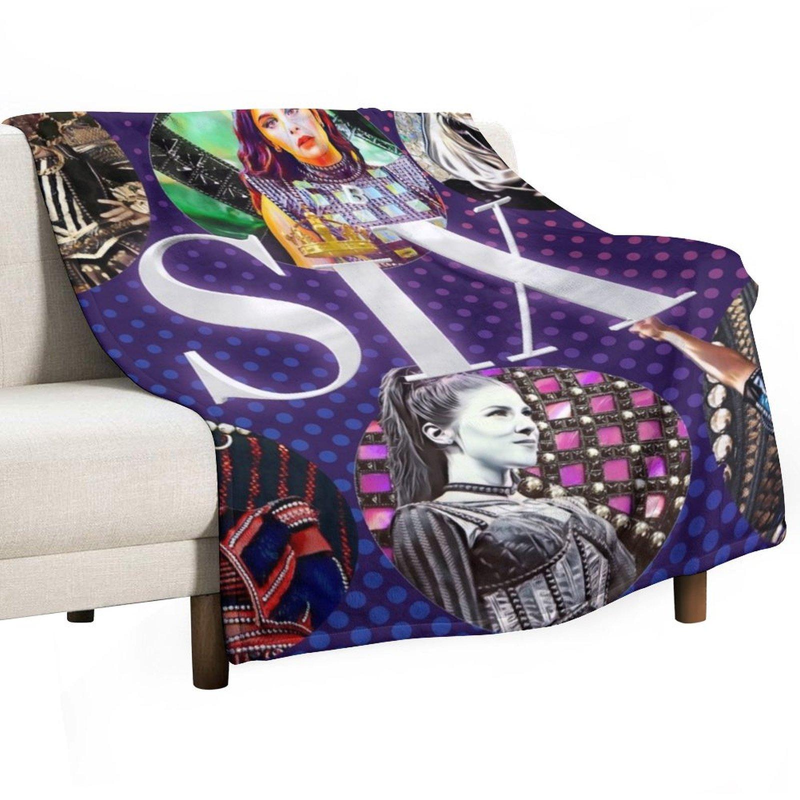 Six Queens Throw Blanket blankets ands christmas gifts Winter beds Shaggy Blankets 30x40in